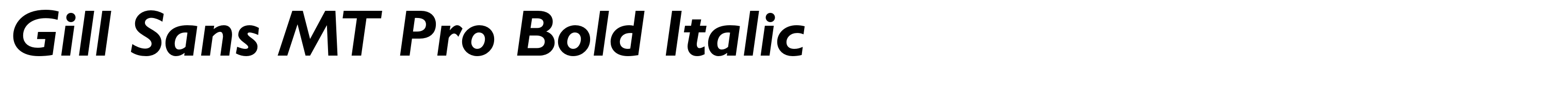 Gill Sans MT Pro Bold Italic